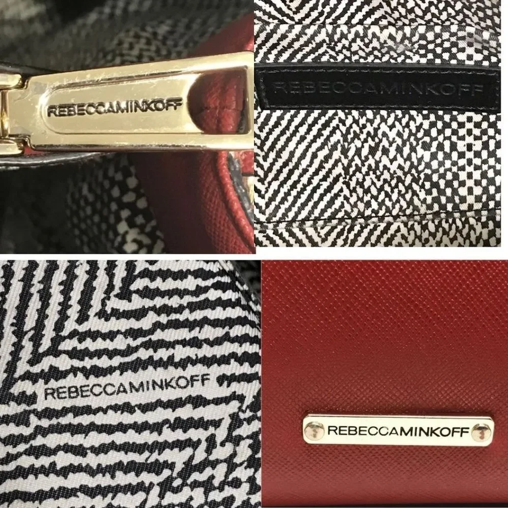 REBECCA MINKOFF AMOROUS Red Satchel Bag w/ Strap
